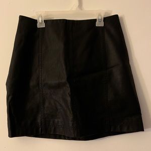 Free People Faux Leather Skirt